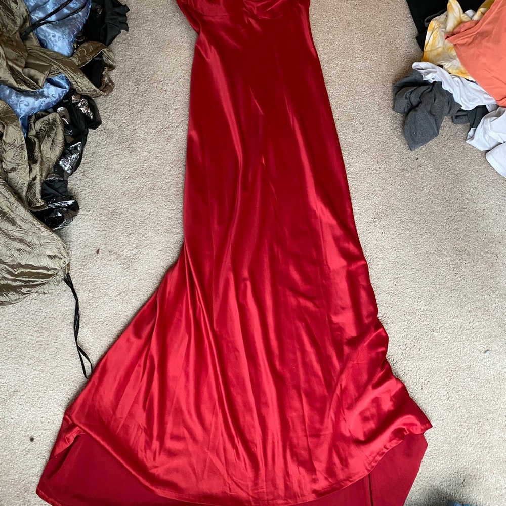 red gown